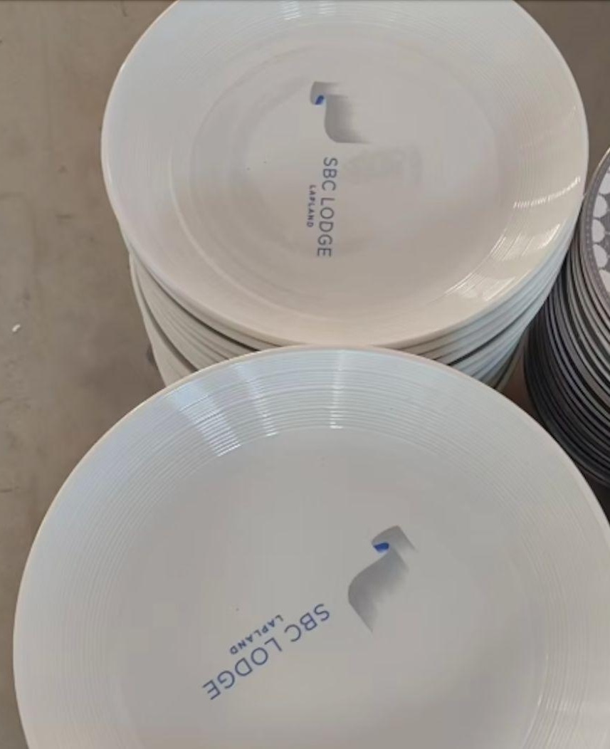 SBC-branded dining plates