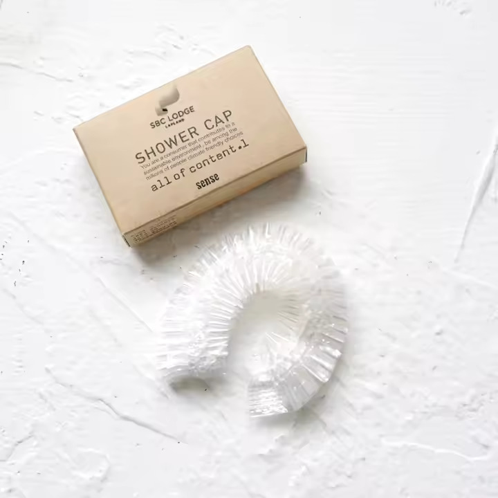 SBC-branded shower cap