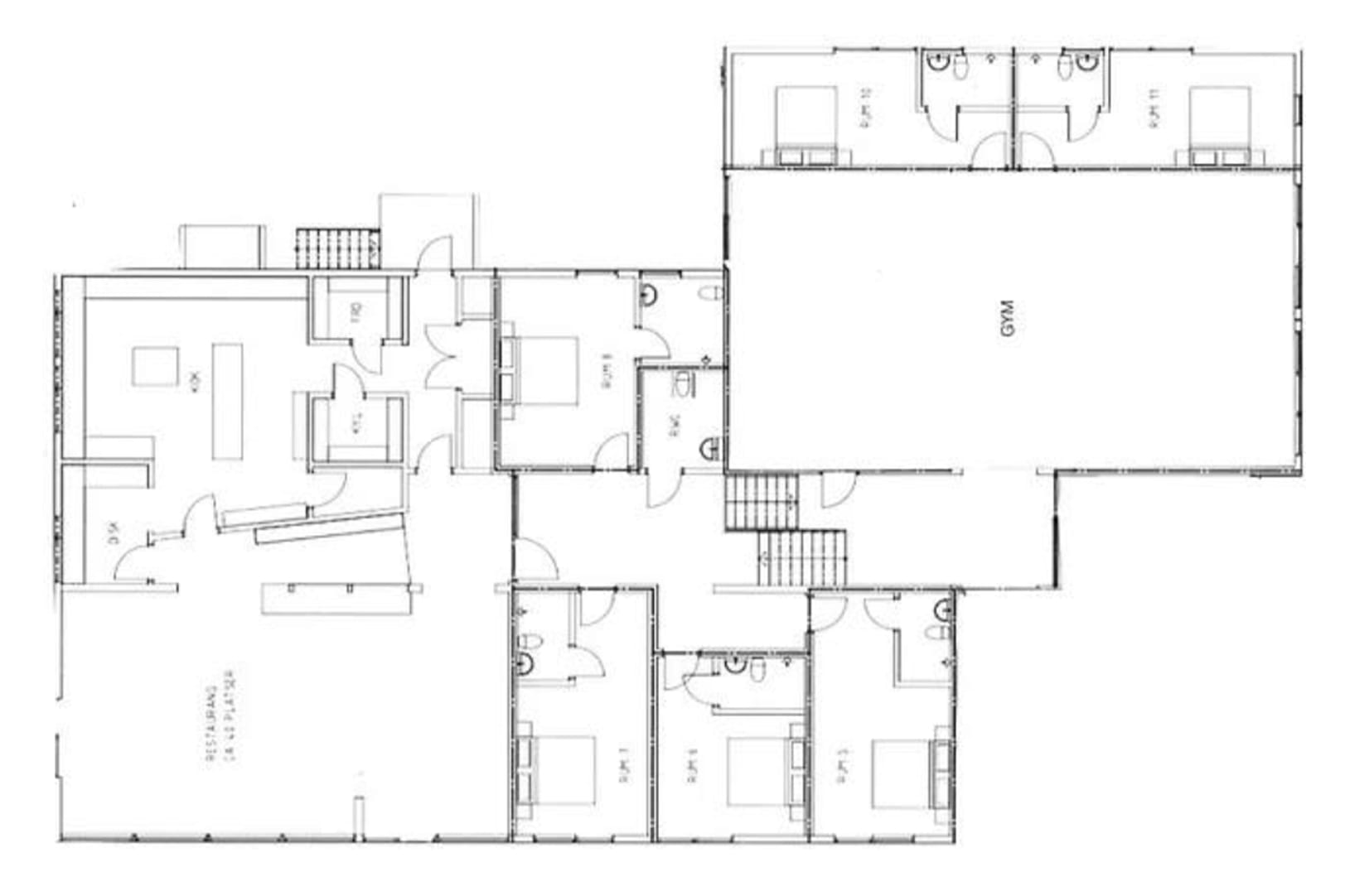 SBC Lodge upper level floor plan